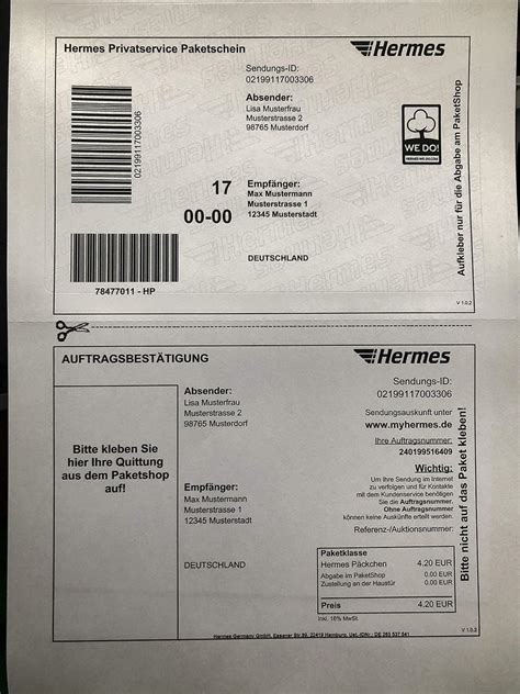 hermes etiketten vorlagen|hermes paketschein abgabe.